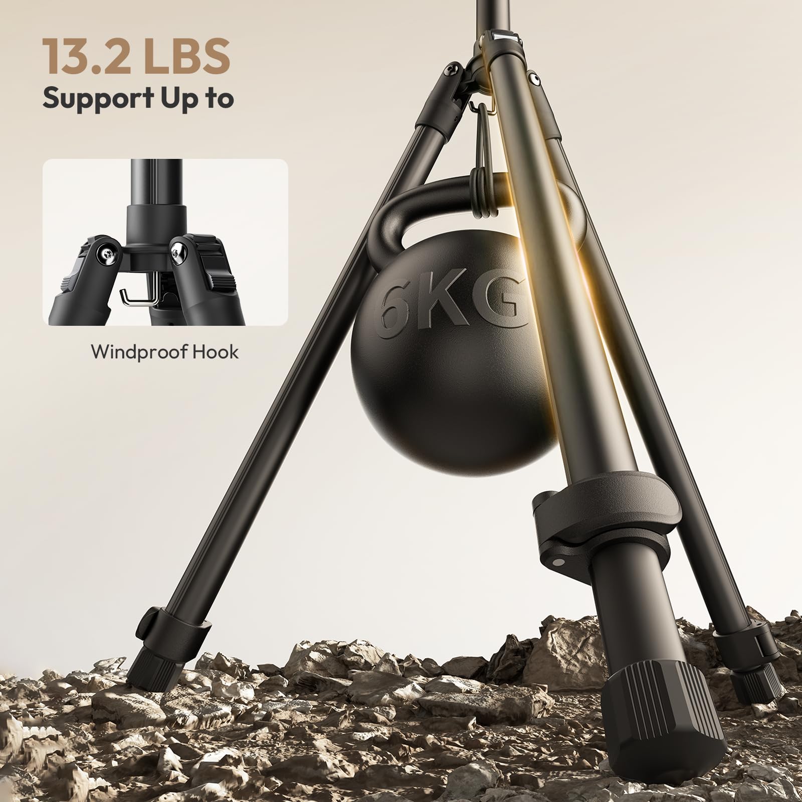Amazon | ULANZI T270 ライトスタンド - 8.8フィート/270cm 調節可能な